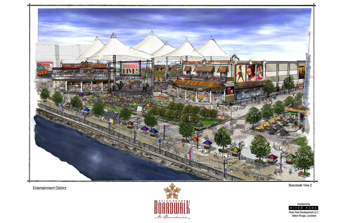 baton rouge river development concept baton rouge boardwalk color concept sketches 11x17 3